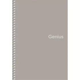   Spirálfüzet, kockás, A5, 80 lap, PP borító, SHKOLYARYK "Genius", vegyes
