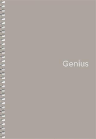 Spirálfüzet, kockás, A5, 80 lap, PP borító, SHKOLYARYK "Genius", vegyes