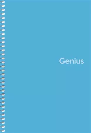 Spirálfüzet, kockás, A5, 80 lap, PP borító, SHKOLYARYK "Genius", vegyes