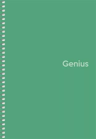 Spirálfüzet, kockás, A5, 80 lap, PP borító, SHKOLYARYK "Genius", vegyes