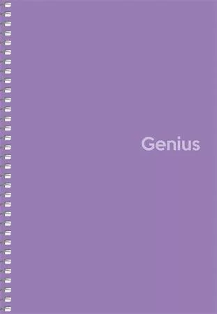 Spirálfüzet, kockás, A5, 80 lap, PP borító, SHKOLYARYK "Genius", vegyes