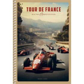   Spirálfüzet, A5, sima, 96 lap, SHKOLYARYK "Racing Competition", vegyes