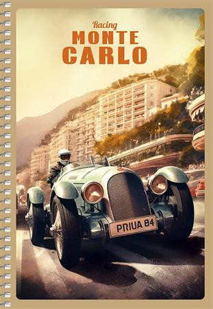 Spirálfüzet, A5, sima, 96 lap, SHKOLYARYK "Racing Competition", vegyes