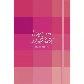   Jegyzetfüzet, A5, 96 lap, SHKOLYARYK "Live in the moment", vegyes
