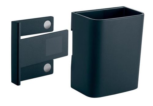 Írószertartó pohár, 7,5x9,4x5,1 cm, SIGEL, " Artverum® Clip&Organise", antracit-szürke