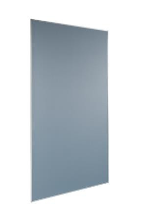 Moderációs textiltábla, alumínium kerettel, 90x180 cm, kétoldalas, SIGEL, "Meet up", szürke
