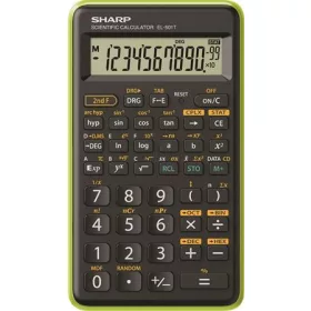   Számológép, tudományos, 146 funkció, SHARP "EL-501TBGR", zöld
