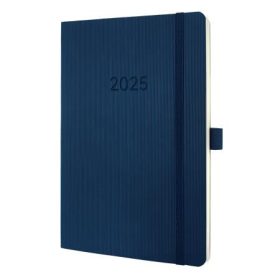   Naptár, A5, heti, 2025, puha borító, SIGEL "Conceptum", éjkék