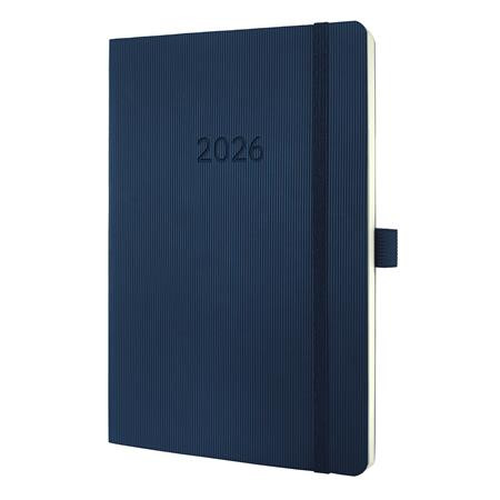 Naptár, A5, heti, 2026, puha borító, SIGEL "Conceptum", éjkék