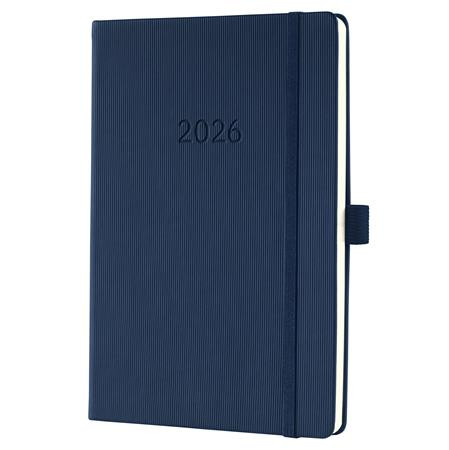 Naptár, A5, heti, 2026, kemény borító, SIGEL "Conceptum", éjkék