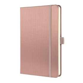   Jegyzetfüzet, exkluzív, A5, vonalas, 97 lap, keményfedeles, SIGEL "Conceptum", pink metál