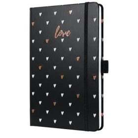   Naptár, A5, heti, 2026, kemény borító, SIGEL "Jolie", Dark love