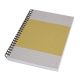Spirálfüzet, A5, vonalas, 80 lap, puhafedeles, SIGEL "Quicknote", sárga-szürke