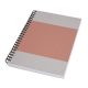 Spirálfüzet, A5, pontrácsos, 80 lap, puhafedeles, SIGEL "Quicknote", korall-szürke