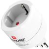 Adapter, Svájcba, Olaszországba, Brazíliába utazóknak, földelt, SKROSS