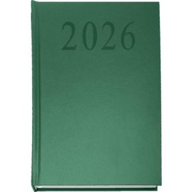 Naptár, tervező, A5, napi, 2026, zöld