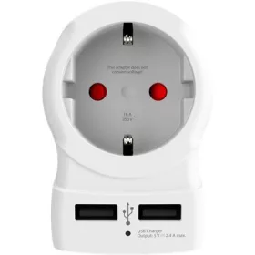   Adapter, Egyesült Államokba utazóknak, USB, földelt, SKROSS