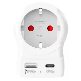   Adapter, Egyesült Királyságba utazóknak, USB-C + USB-A, SKROSS