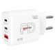 Hálózati töltő, 1xUSB-A, 2xUSB-C, PD, 65W, GaN, SKROSS