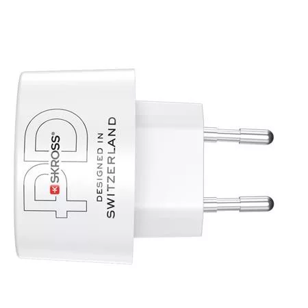 Hálózati töltő, 1xUSB-A, 1xUSB-C, PD, 65W, GaN, USB-C kábel, SKROSS