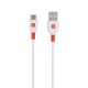 Töltőkábel, USB-A/USB-C, 1,2m, SKROSS, fehér