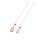 Töltőkábel, USB-A/Lightning (Apple),  2m, SKROSS, fehér