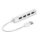 USB elosztó-HUB, 4 port, USB 2.0, SPEEDLINK "Snappy Slim" fehér