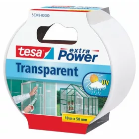   Ragasztószalag, textil erősítésű, 48 mm x 10 m, TESA, "Extra Power", átlátszó