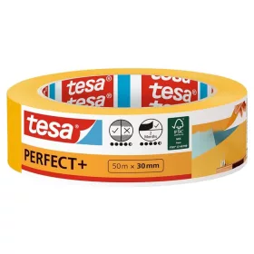   Festő- és mázolószalag, 30 mm x 50 m, TESA "Perfect+", narancssárga
