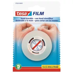   Ragasztószalag, kézzel téphető, 19 mm x 25 m, TESA "Tesafilm", átlátszó