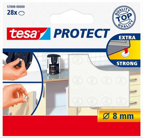 Zaj- és csúszásgátló korong, 8 mm, TESA "Protect", átlátszó