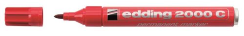Alkoholos marker, 1,5-3 mm, kúpos, EDDING "2000", piros