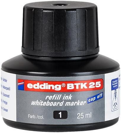 Utántöltő tábla- és flipchart markerhez, EDDING "BTK 25", fekete