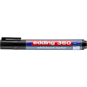   Tábla- és flipchart marker, 1,5-3 mm, kúpos, EDDING "360", fekete