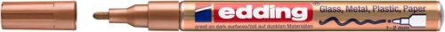 Lakkmarker, 1-2 mm, EDDING "751", vörösréz
