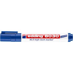   Alkoholos marker, 1,5-3 mm, kúpos, EDDING "8030 NLS", kék
