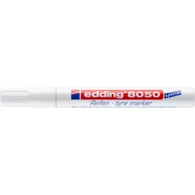   Gumijelölő marker, 2-4 mm, kúpos, EDDING "8050", fehér