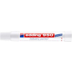  Jelölő marker, 10 mm, kúpos, EDDING "950", fehér