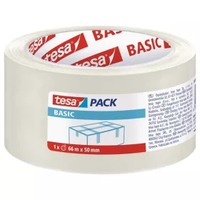   Csomagolószalag, 50 mm x 66 m, TESA "Basic", átlátszó