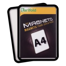   Mágneses tasak, mágneses háttal, A4, TARIFOLD "Magneto", fekete