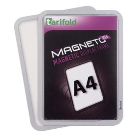   Mágneses keret, A4, TARIFOLD "Magneto Solo", ezüst