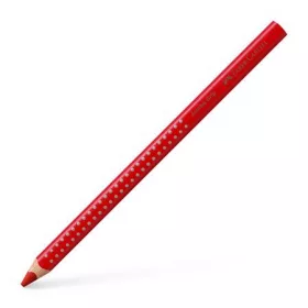  Színes ceruza, háromszögletű, FABER-CASTELL "Grip 2001 Jumbo", piros