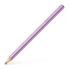 Grafitceruza, B, háromszögletű, FABER-CASTELL "Sparkle Jumbo",  metál lila