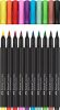 Ecsetirón készlet, FABER-CASTELL "Black Edition" 10 különböző szín