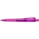 Golyóstoll, 1 mm, XB, nyomógombos, fukszia testszín, FABER-CASTELL "Poly Ball View Aurora", kék