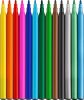Filctoll készlet, FABER-CASTELL "Dinoszaurusz" 10 különböző szín + 3 metál