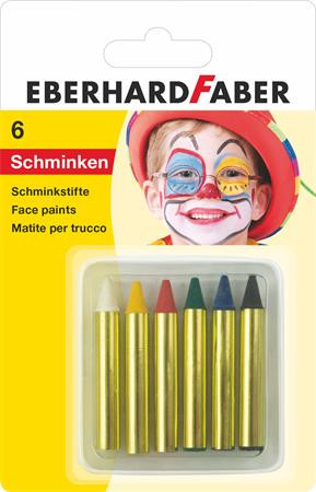 Arcfesték, EBERHARD-FABER, mini, 6 különböző szín