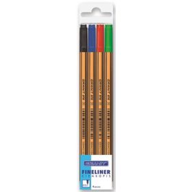   Tűfilc készlet, 0,4 mm, GRANIT "C970", 4 különböző szín