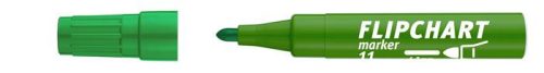 Flipchart marker, 1-3 mm, kúpos, ICO "Artip 11", zöld