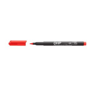 Alkoholos marker, OHP, 1-1,5 mm, M, ICO, piros